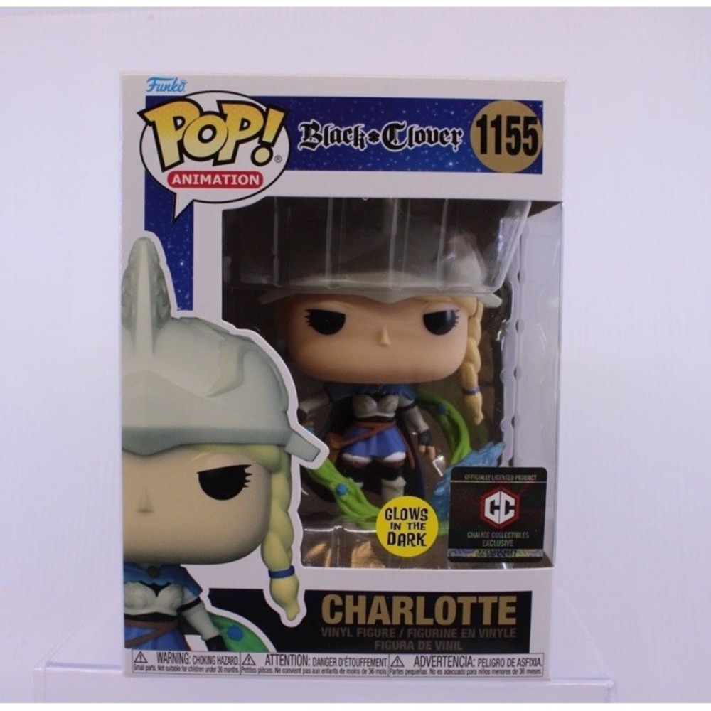 Funko POP! Black Clover Charlotte (Charla) #1155 (CHASE) Chalice Exclusive Glow